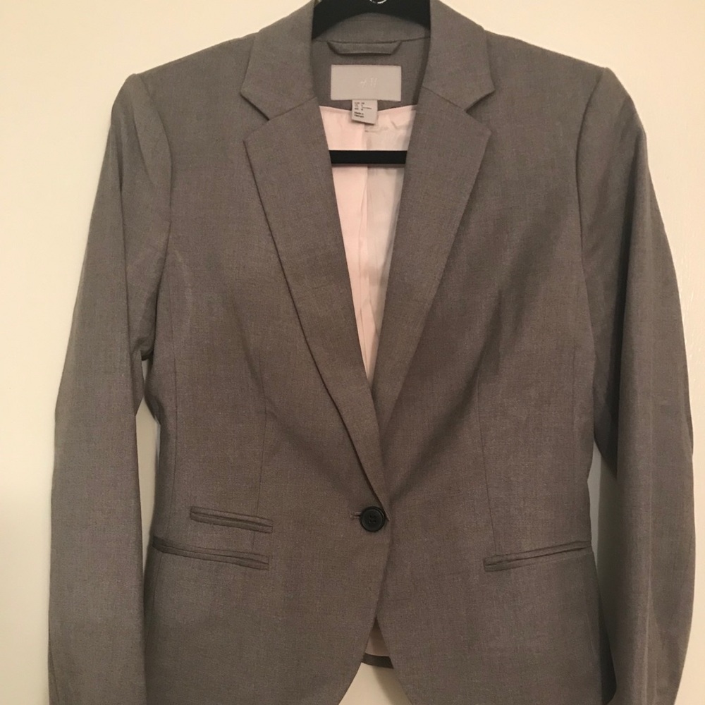 H&M Gray Blazer Size 8